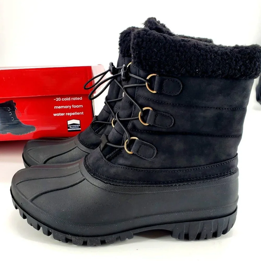 Chooka 8 Boots Duck Waterproof Cold Weather Snow Rain Shoes Outdoor Shearling